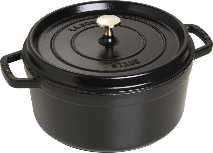 Staub La Cocotte 26 cm sort Sort