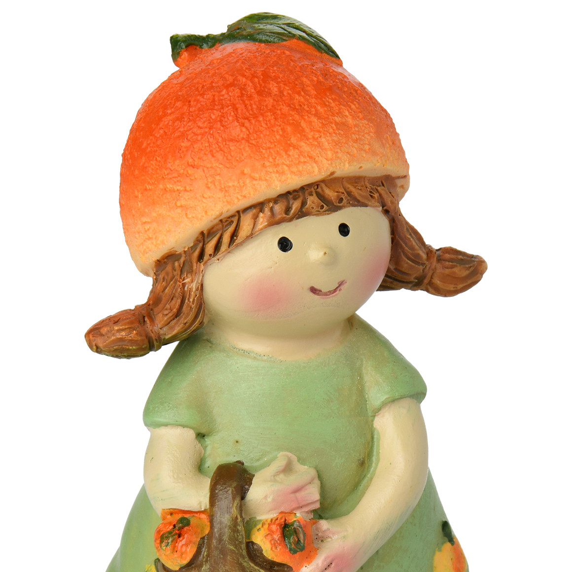 Deko-Figur Kind mit Orangen-Details orange / grün