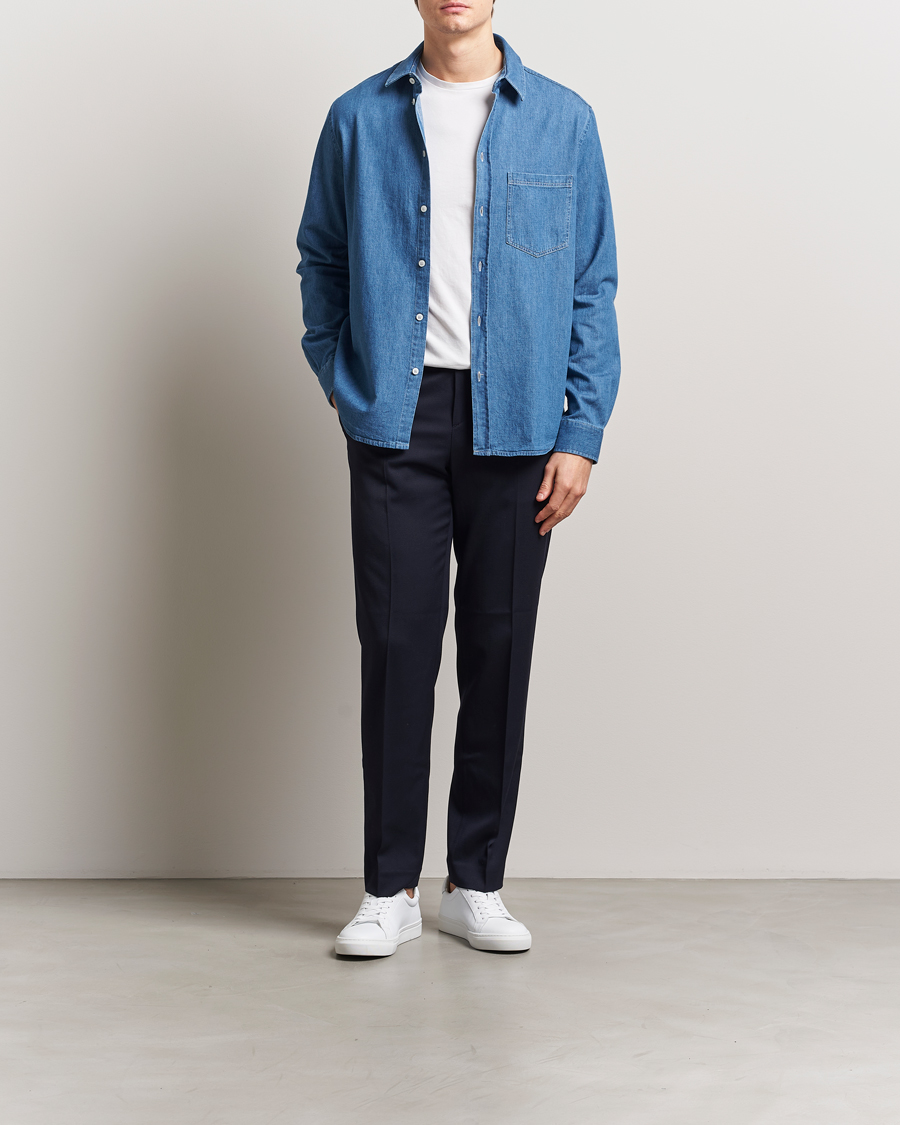 Samsøe Samsøe Ryan Chambray Shirt Light Blue