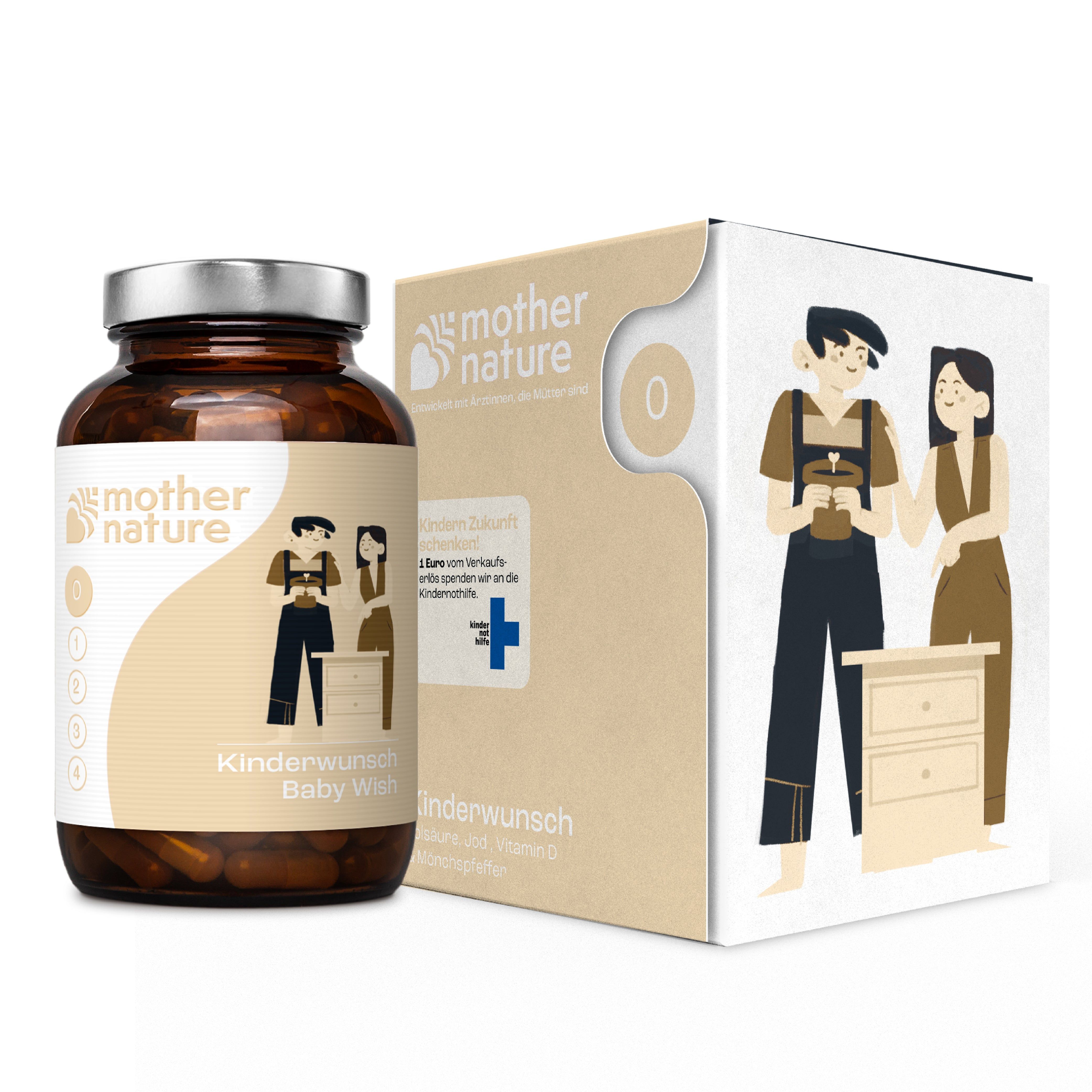 Mother Nature® Schwangerschaftsvitamine für den Kinderwunsch - Phase 0