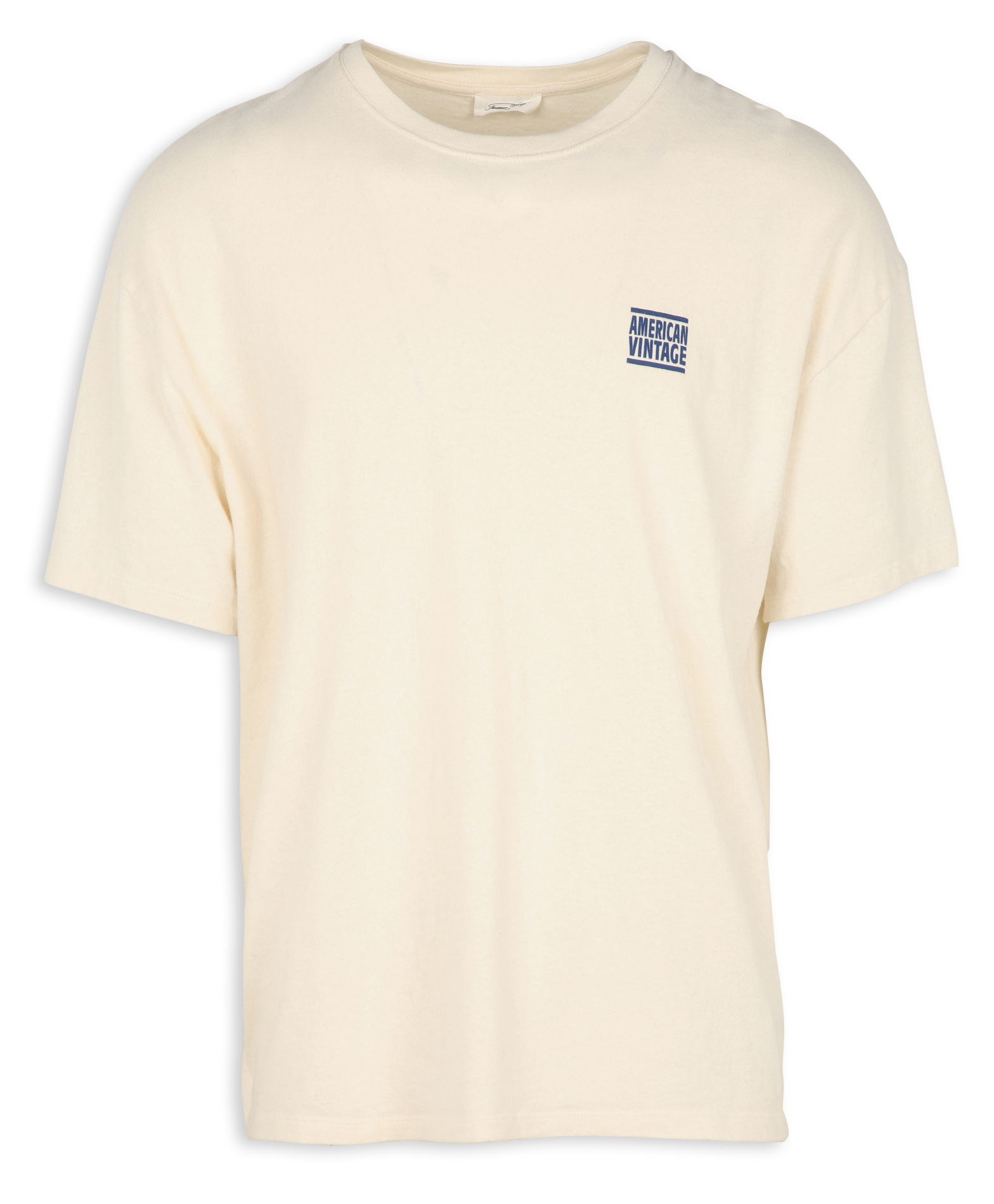 YKOBOW - Tee-shirt droit col rond sérigraphié en coton | Beige