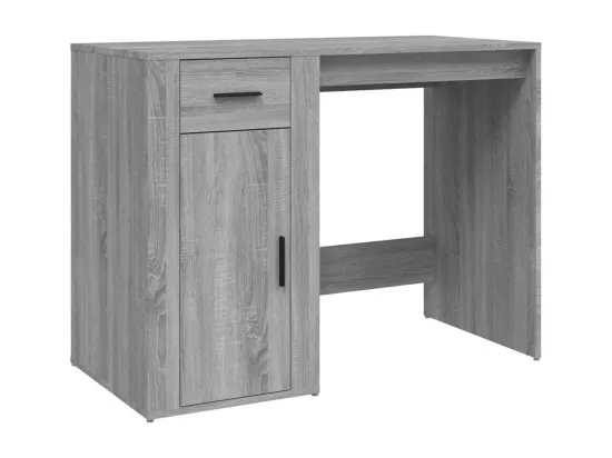 Bureau Sonoma gris 100x49x75 cm Bois d'ingénierie