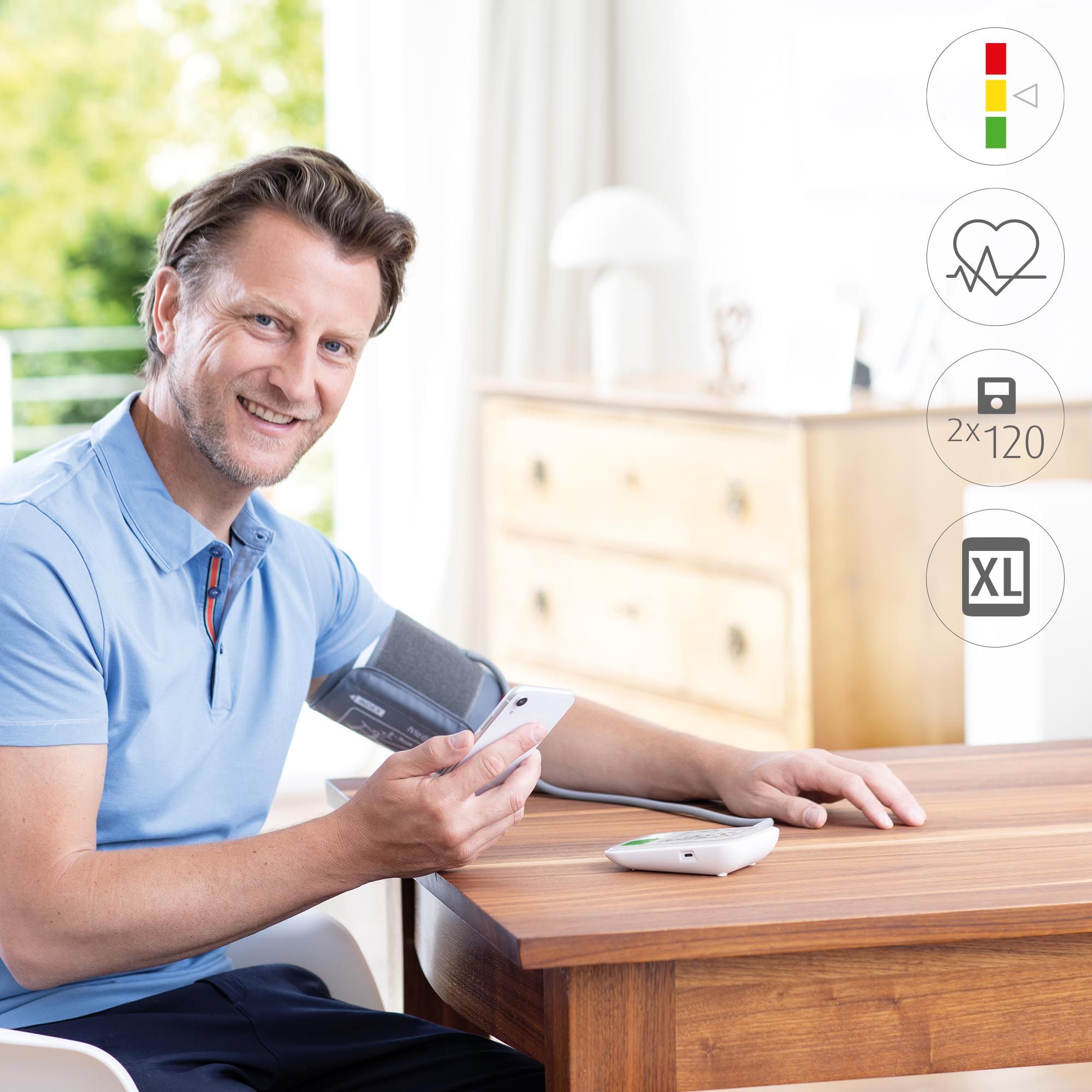 medisana BU 570 connect Oberarm-Blutdruckmessgerät