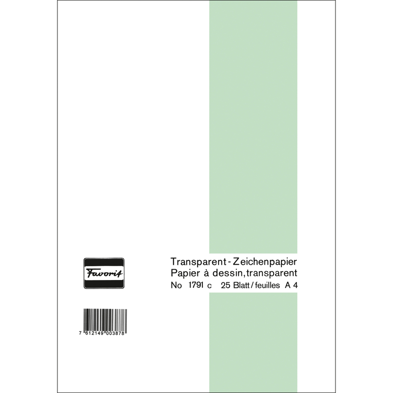 Favorit Transparentpapier, A4, 65 g/m²