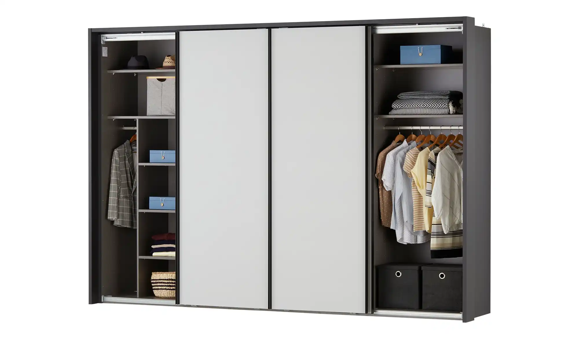 Schwebetürenschrank mit Panoramaöffnung Marcato 2.0