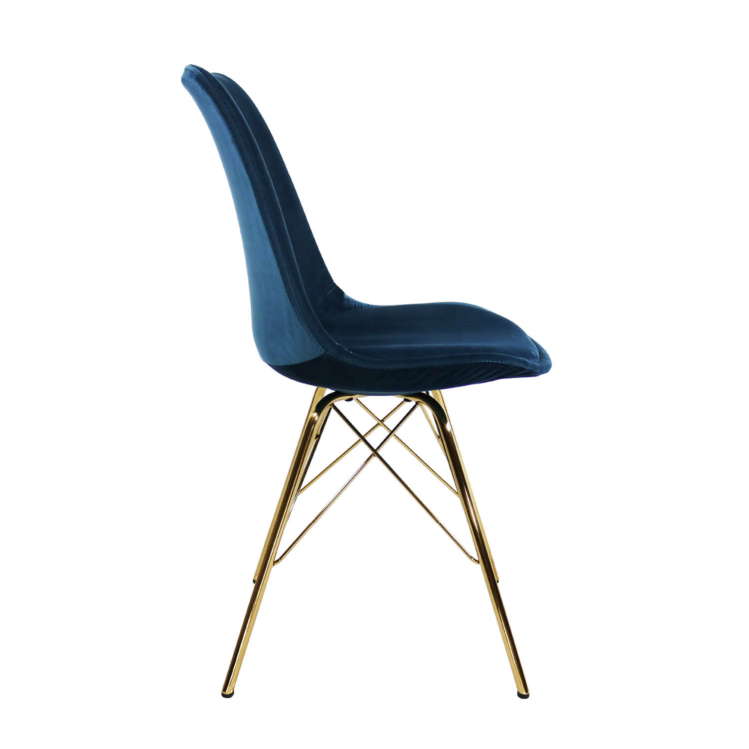 Kick Kuipstoel - Velvet d.blauw GL