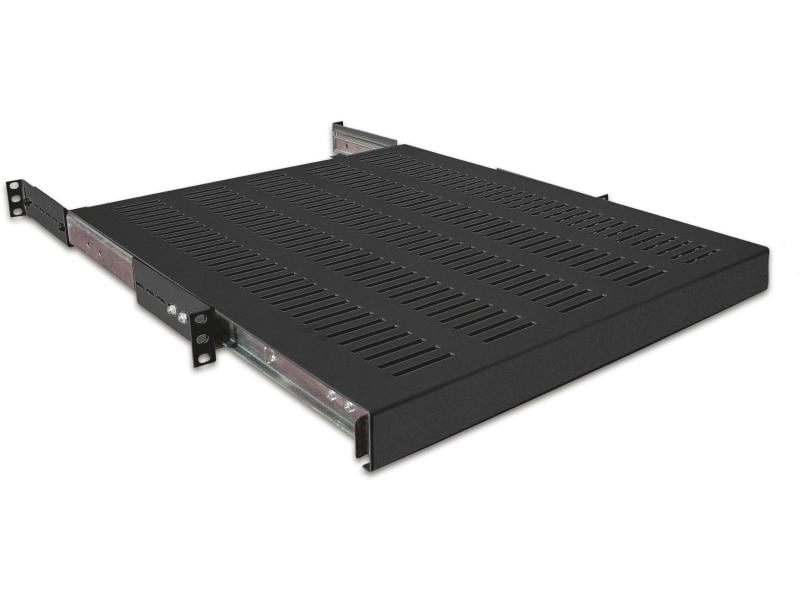 Wirewin Fachboden SHELF PO 800 BL 483 mm x 800 mm, Schwarz Umfangreiches Kabelschrank-Zubehör