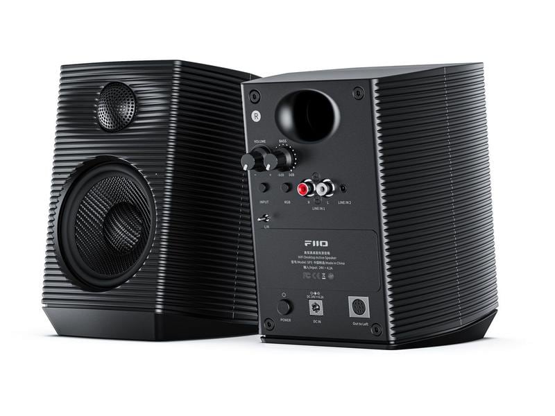 FiiO Regallautsprecher Paar SP3 Schwarz Hochwertige Aktivlautsprecher mit echter audiophiler Qualität