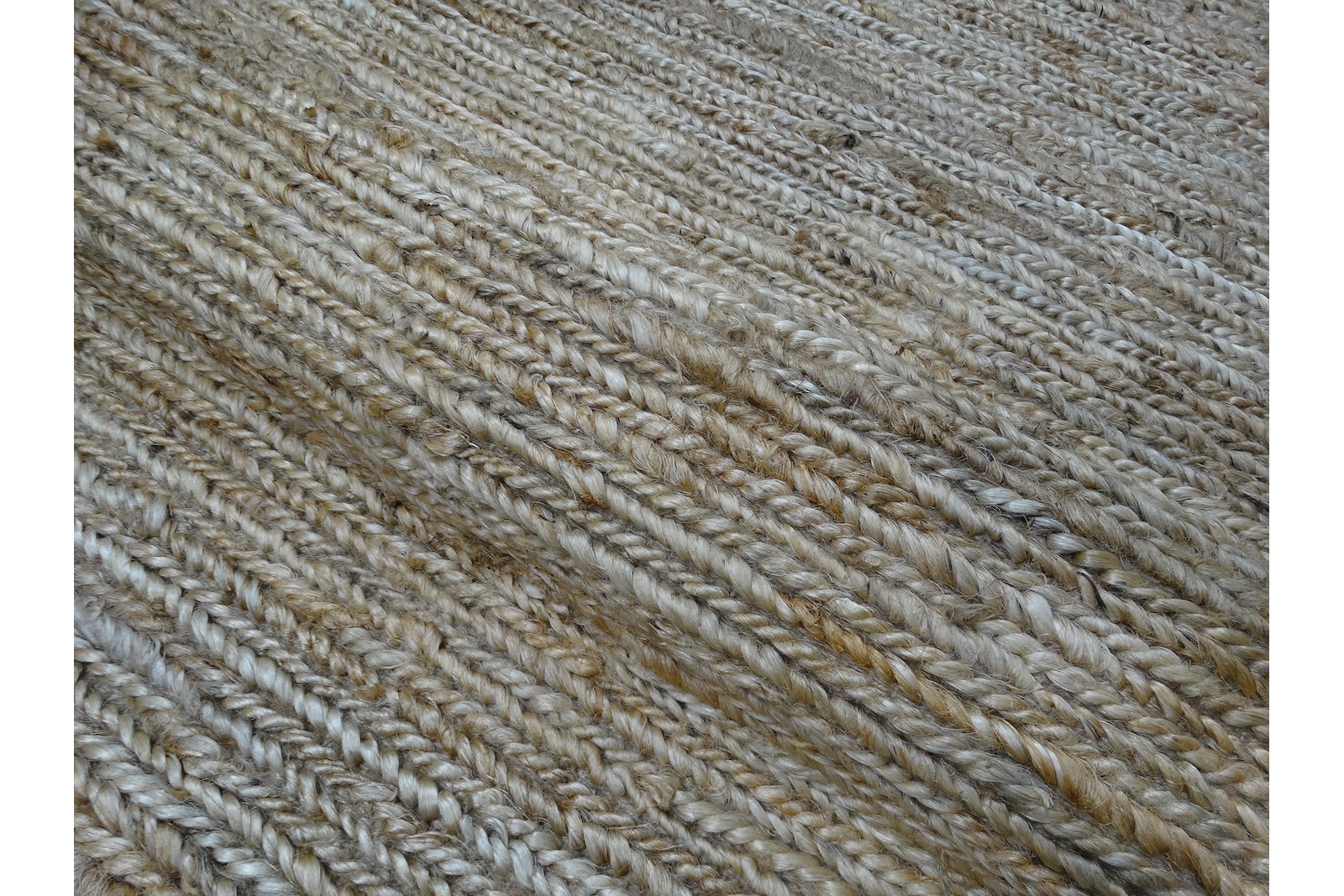 Dhaka gulvteppe 160x230 160x230cm naturfarge jute håndvevet