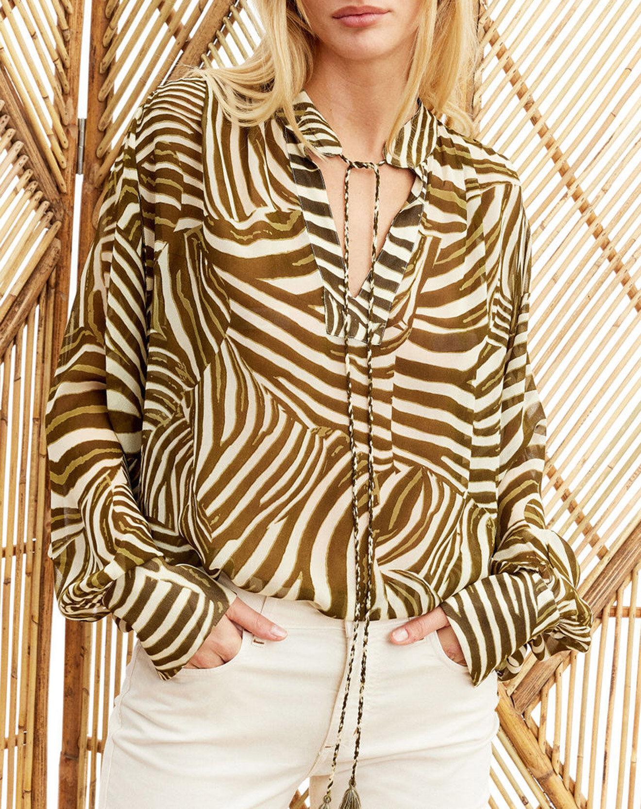 Lauren Vidal Blouse Jane verte