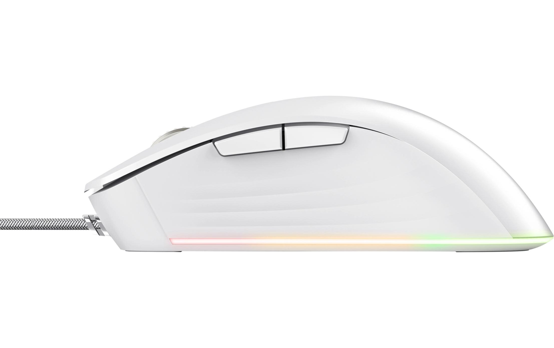 Gaming-Maus GXT924W YBAR+ WeissGaming-Maus mit RGB LED-Beleuchtung