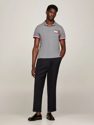 Polo Slim Fit com Detalhe de Logo