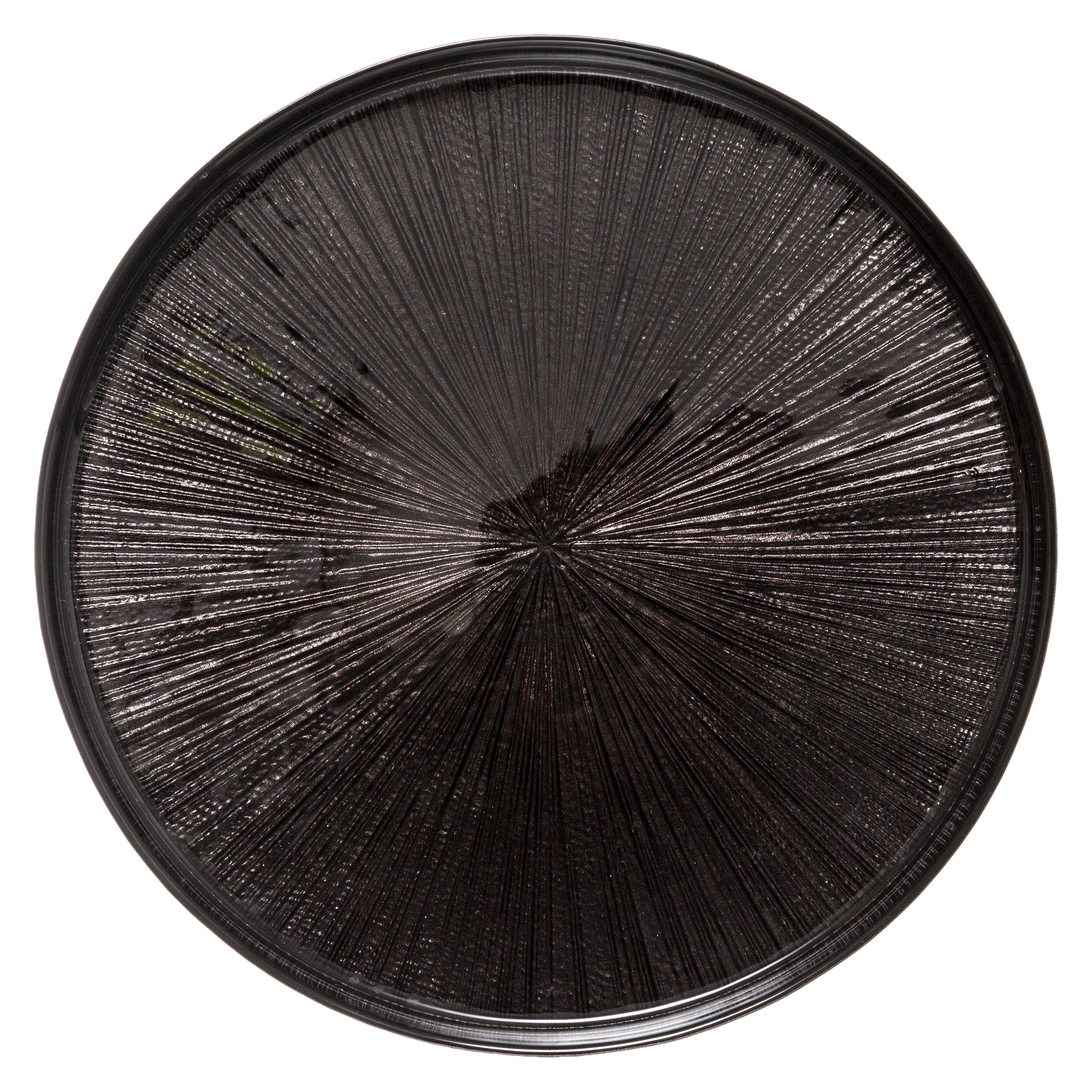 ASSIETTE PLATE ASTRA NOIR D.28CM