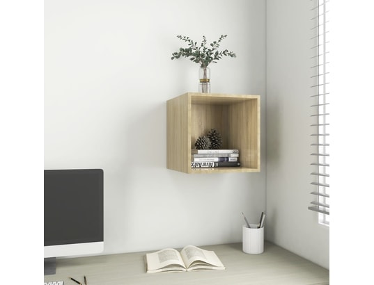 VIDAXL - Etagère Armoire murale chêne sonoma 37x37x37 cm aggloméré