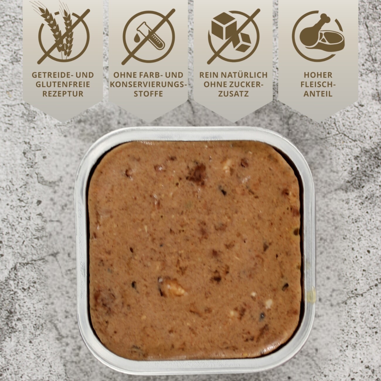 Lyra Pet Lecker.Pet Mia's Feine Paté Reich an Lachs Katzenfutter Nassfutter Vollnahrung 17x100 g