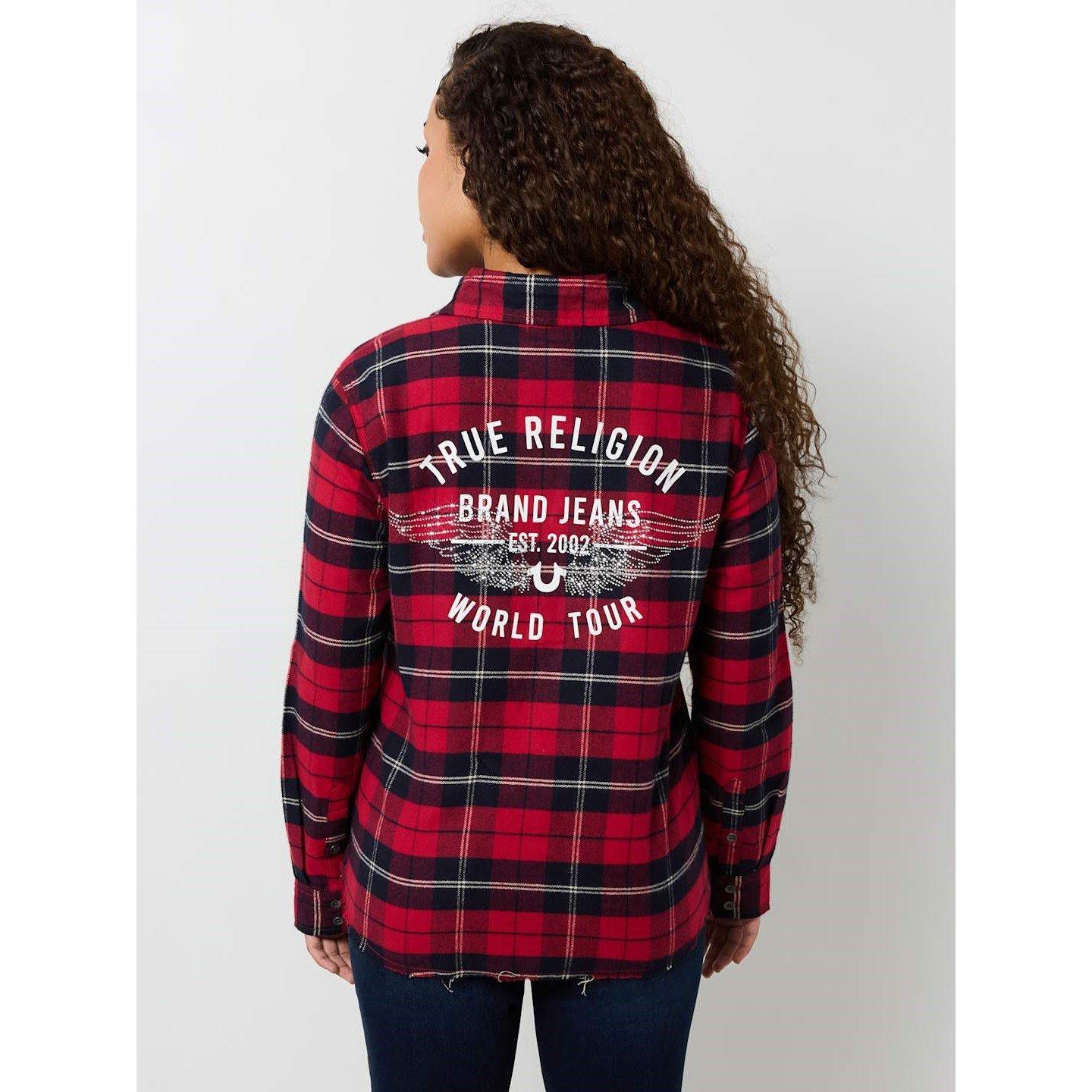 True Religion Os Bf Pld Shirt Ld99