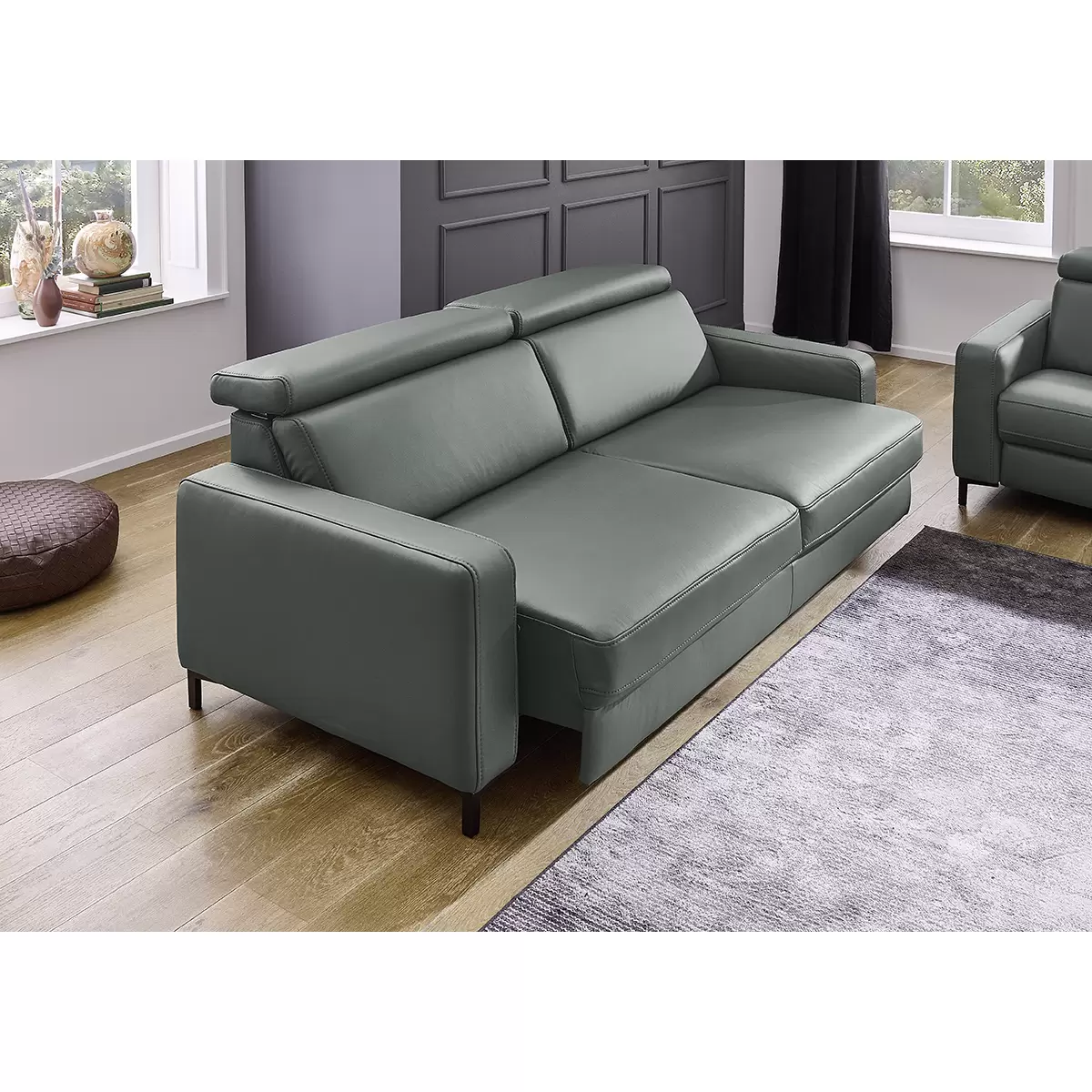 3er Sofa Venezia Blaugrau