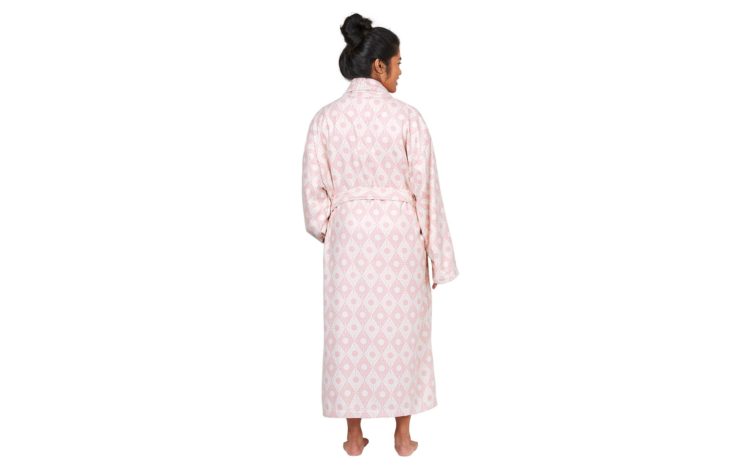 Bademantel Waffle Diamond PinkSchnell trocknender Bademantel