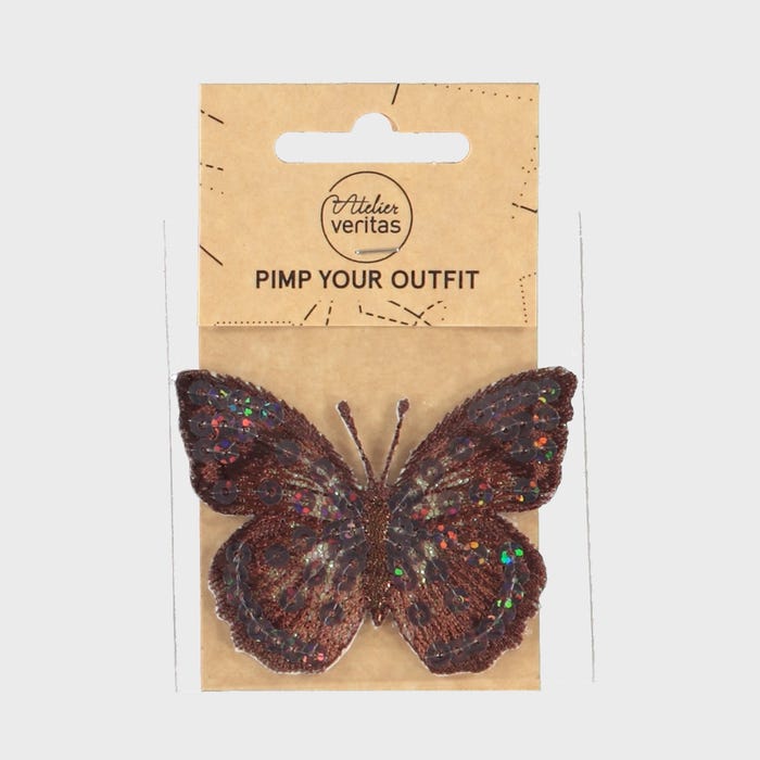 Atelier Veritas-Patch pailletten vlinder 5x6cm