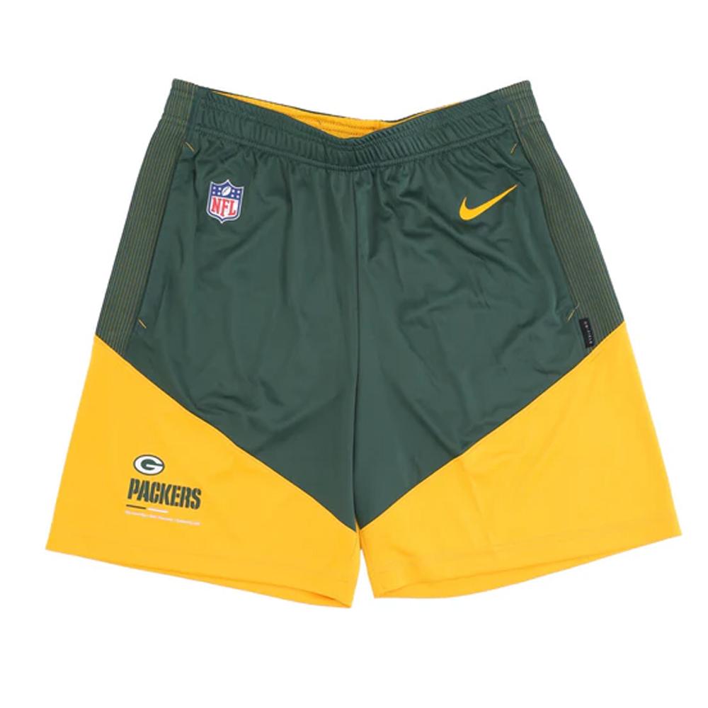 Nike Green Bay Packers Short Jaune/Vert Homme Nike 11UW