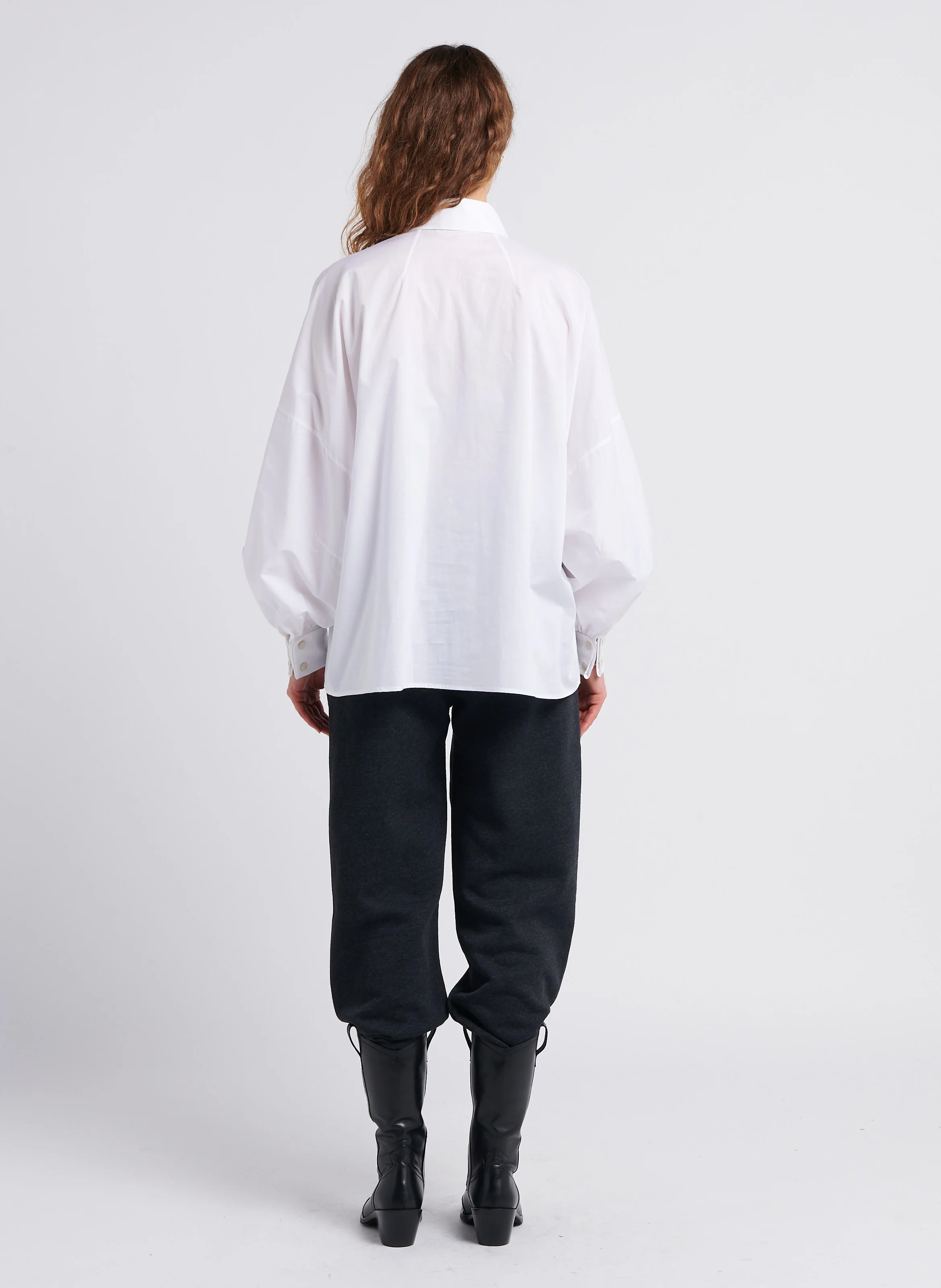 GATSBY - Chemise col classique droite en coton | Blanc