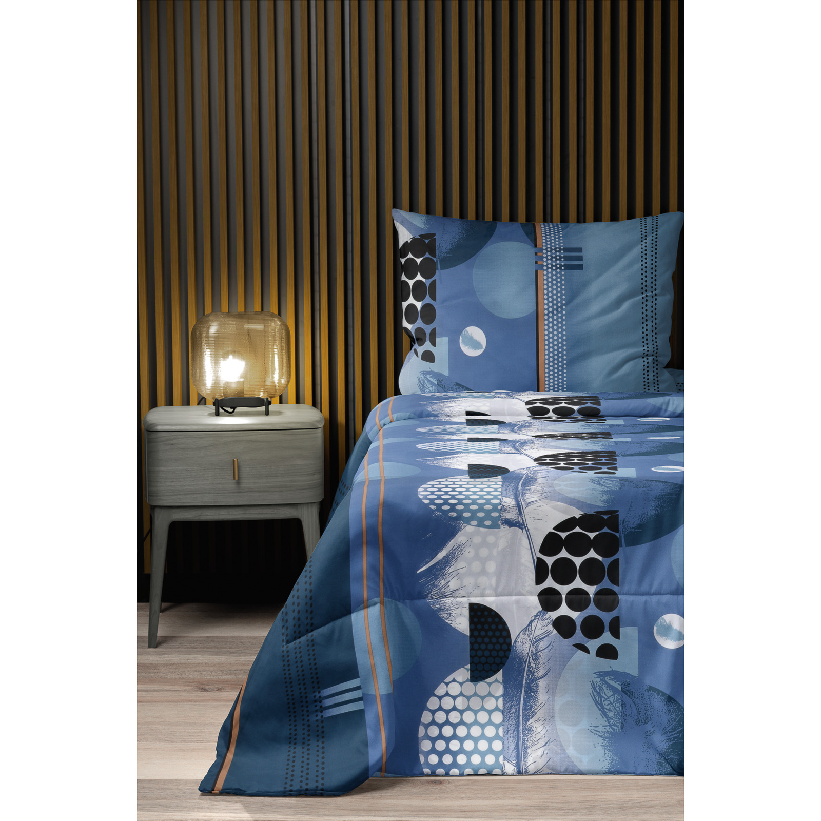 Bettwäsche Microfaser Himmelreich blau 50x70 Kissenbezug