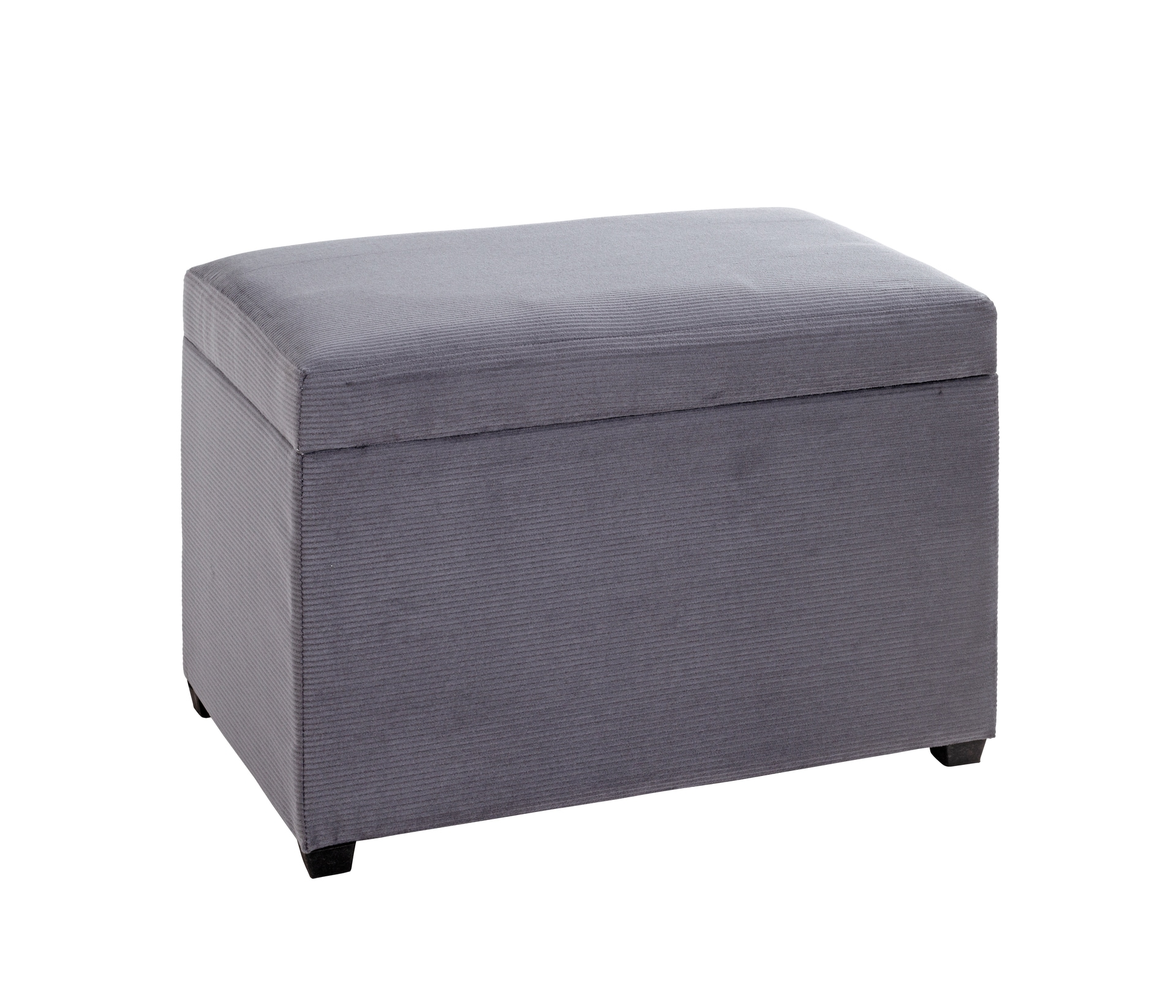 Sitztruhe 58 x 42 cm Cordbezuggrau