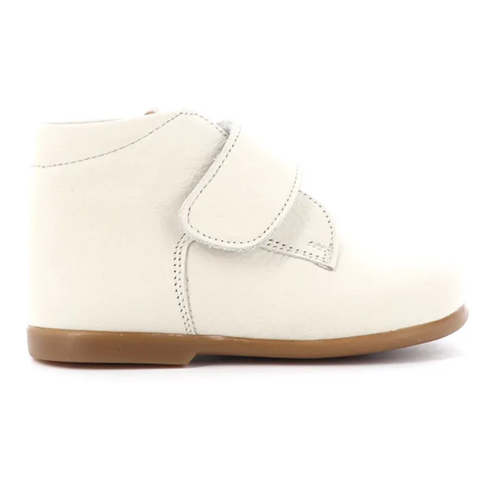Poppée Bottillons Scratchs Cadet | Blanc