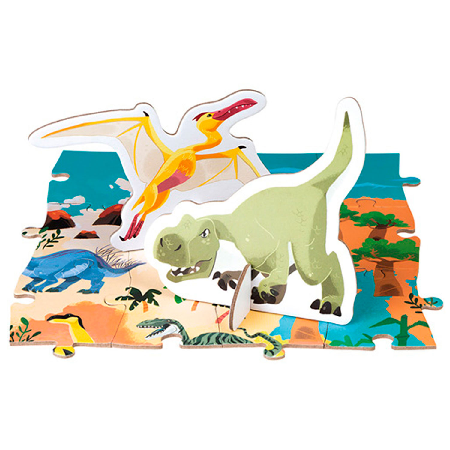 Janod Educatieve Puzzel - Dino's