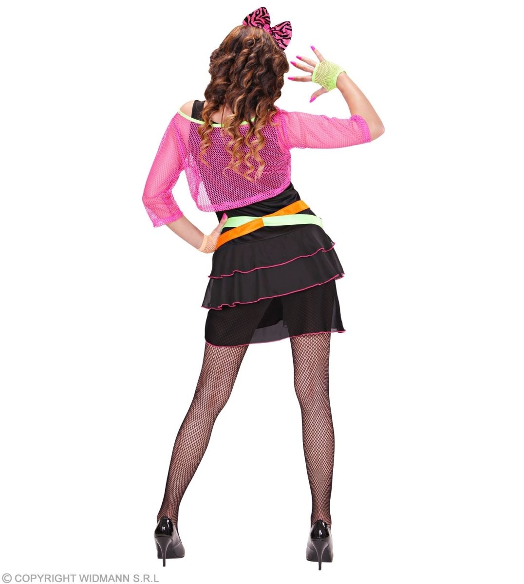 Neon 80S Kostuum Dames 4 delig