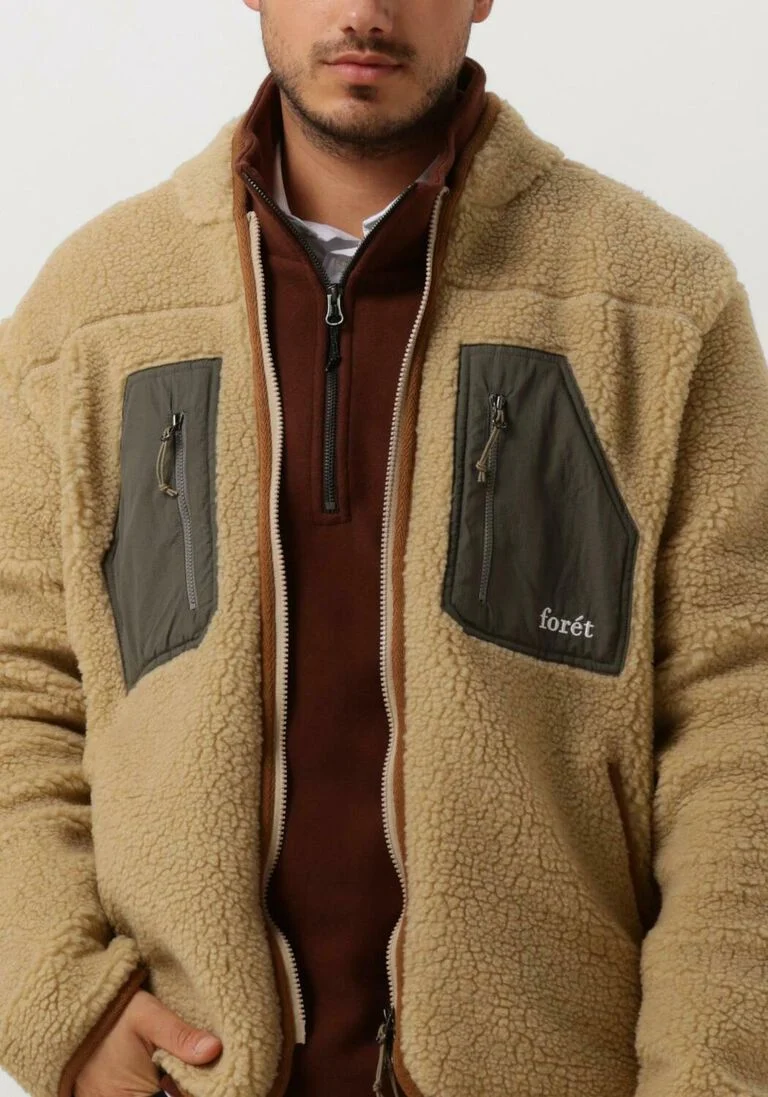 FOR\u00C9T beige for&eacute;t jack aurora sherpa jacket