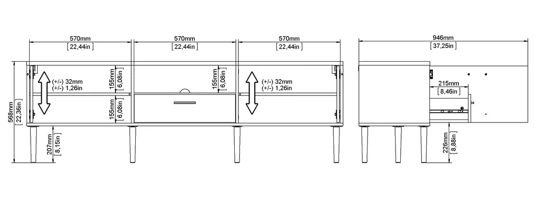 TV-Lowboard Media