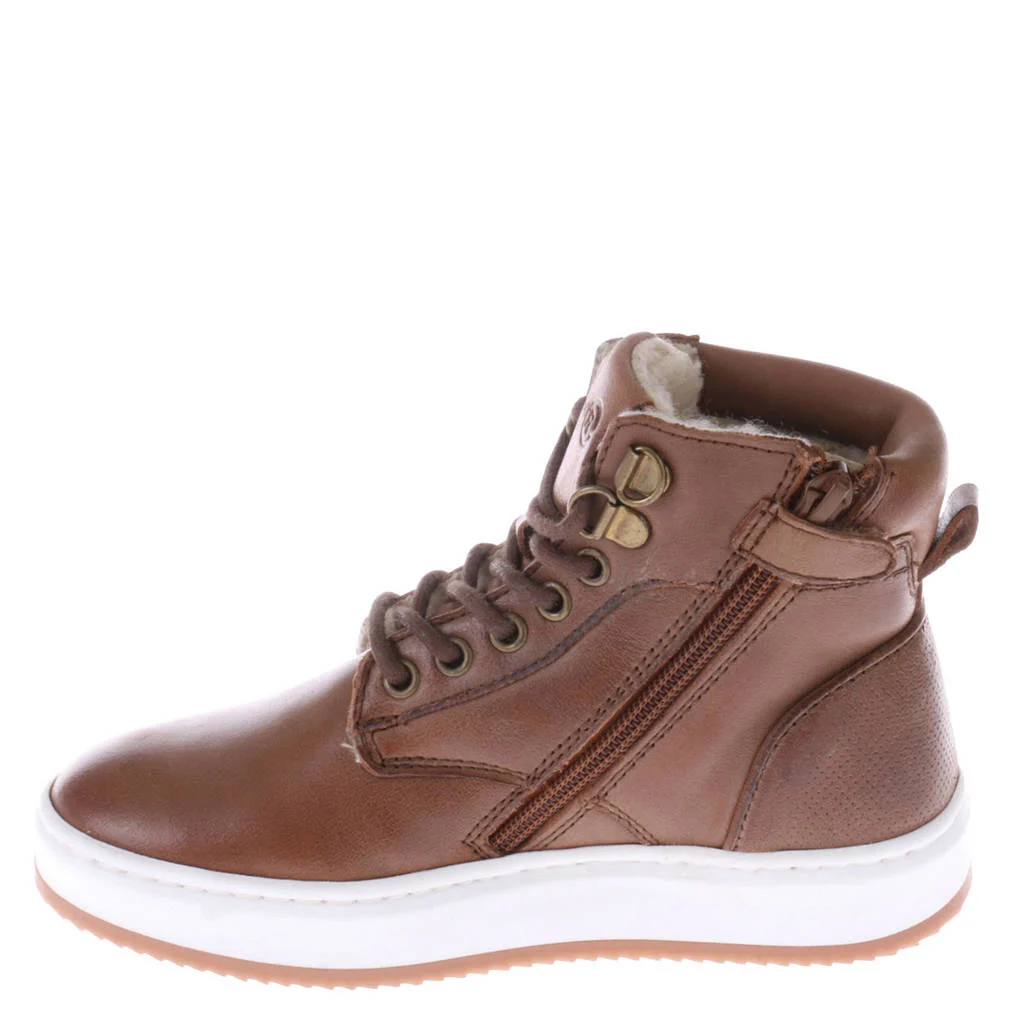 Red Code leren sneakers bruin