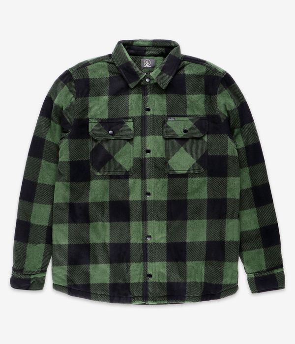 Volcom Bowered Fleece Hemd (dark pine)