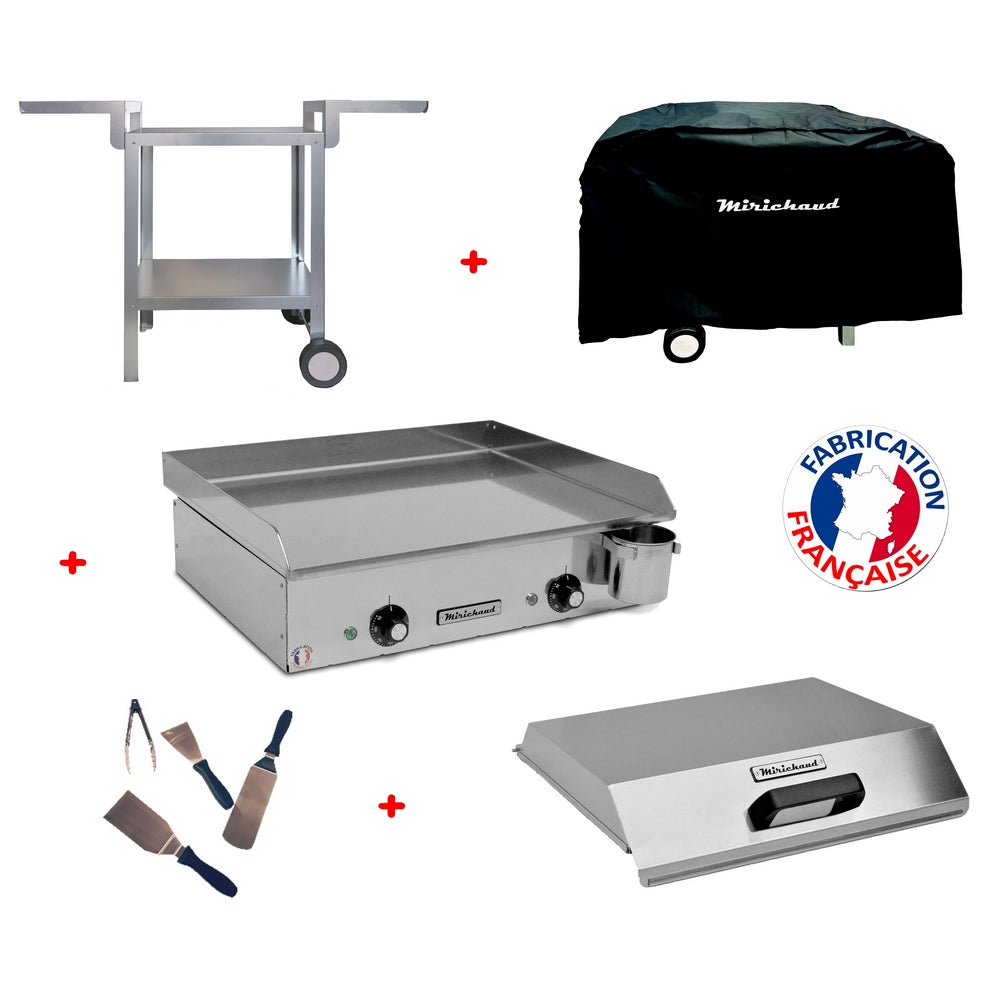 Pack plancha électrique Néo E530 + Chariot + accessoires - Planchaelec