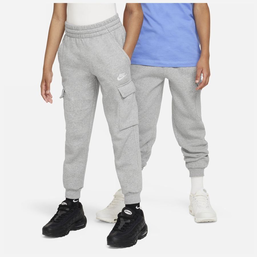 Nike Sportswear Club Fleece Big Kid DK GREY HEATHER/BASE GREY/WHITE