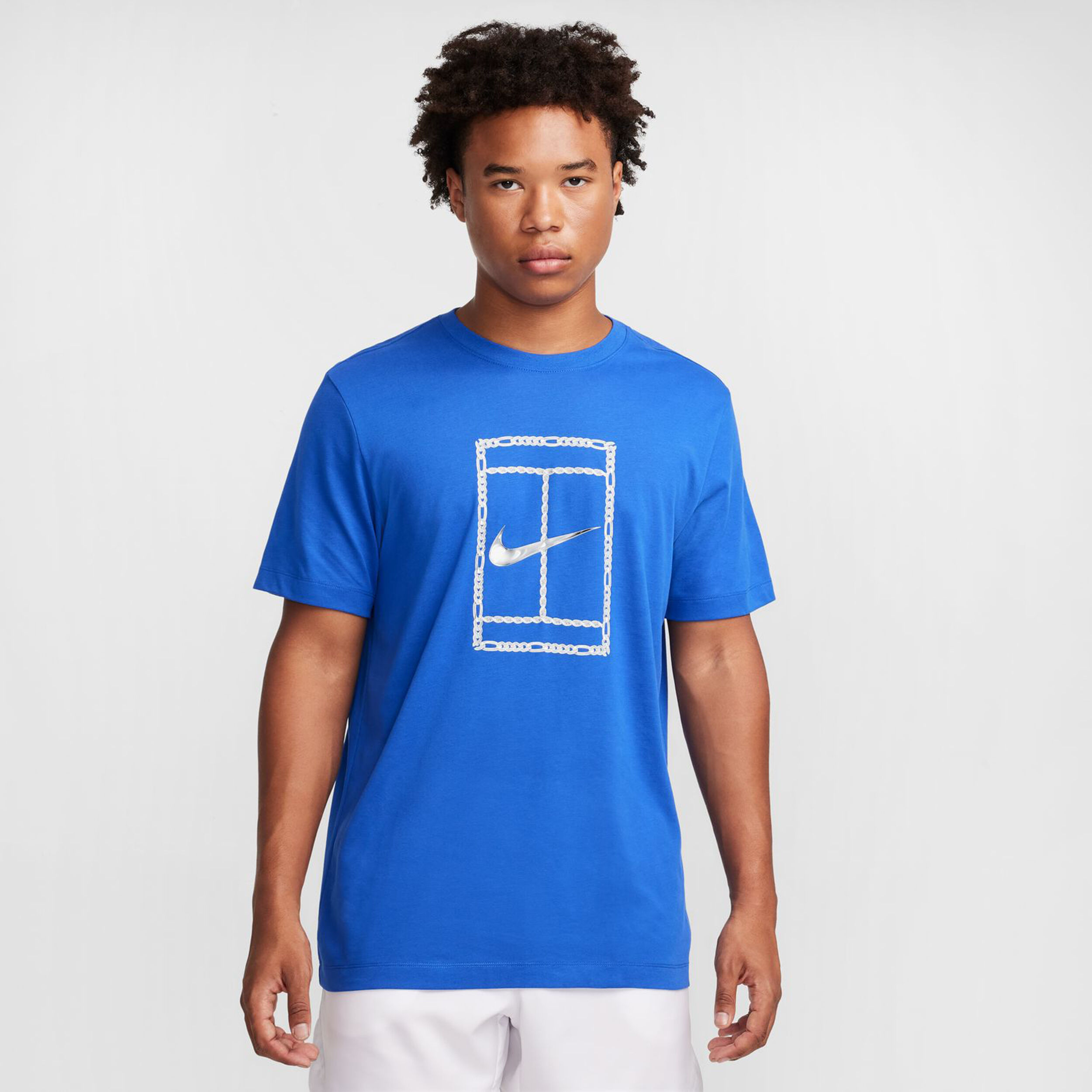 Nike Court Dri-Fit Heritage T-shirt Hommes - Bleu