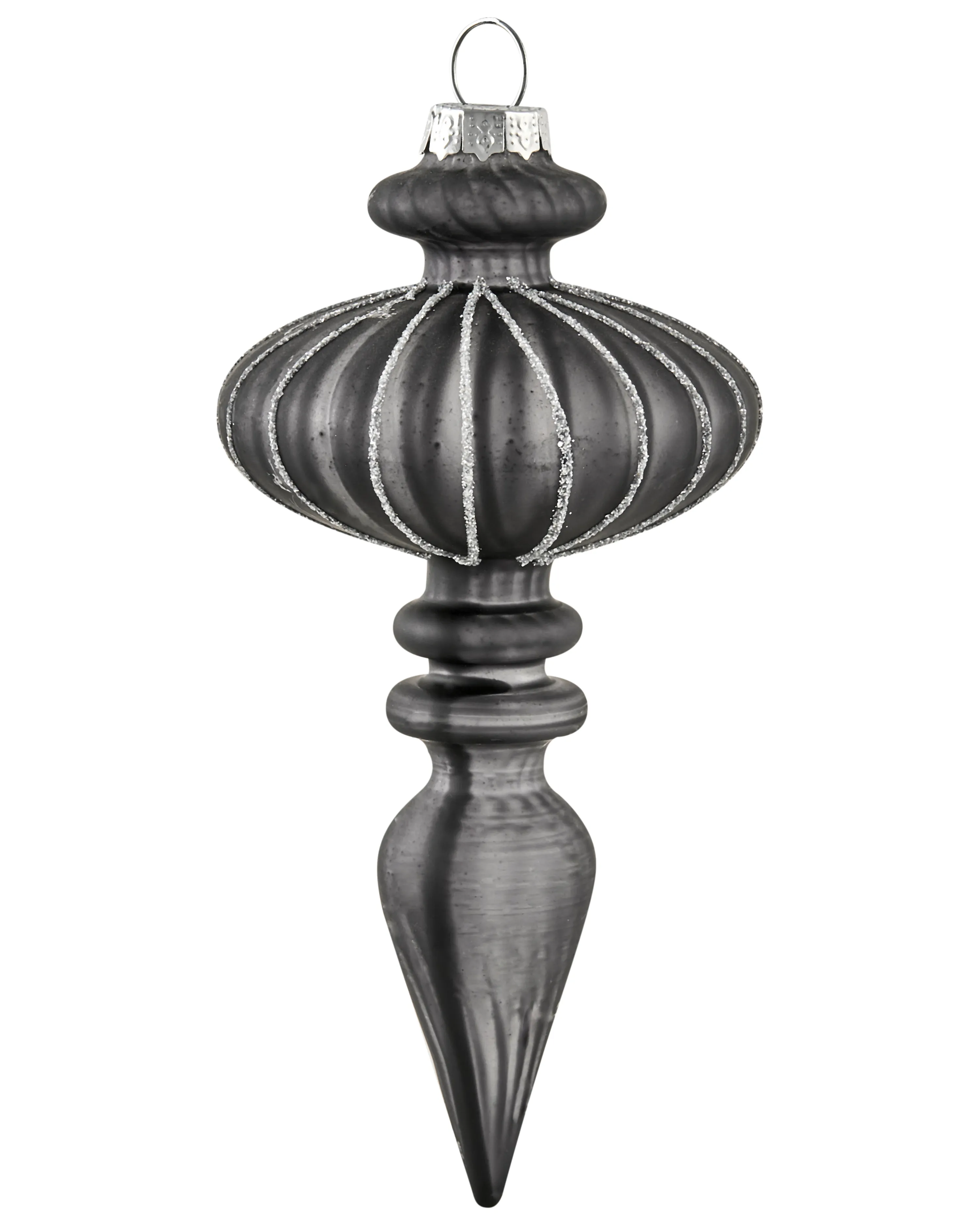 Set van 35 kerstballen FROSTFALL Glas Grijs