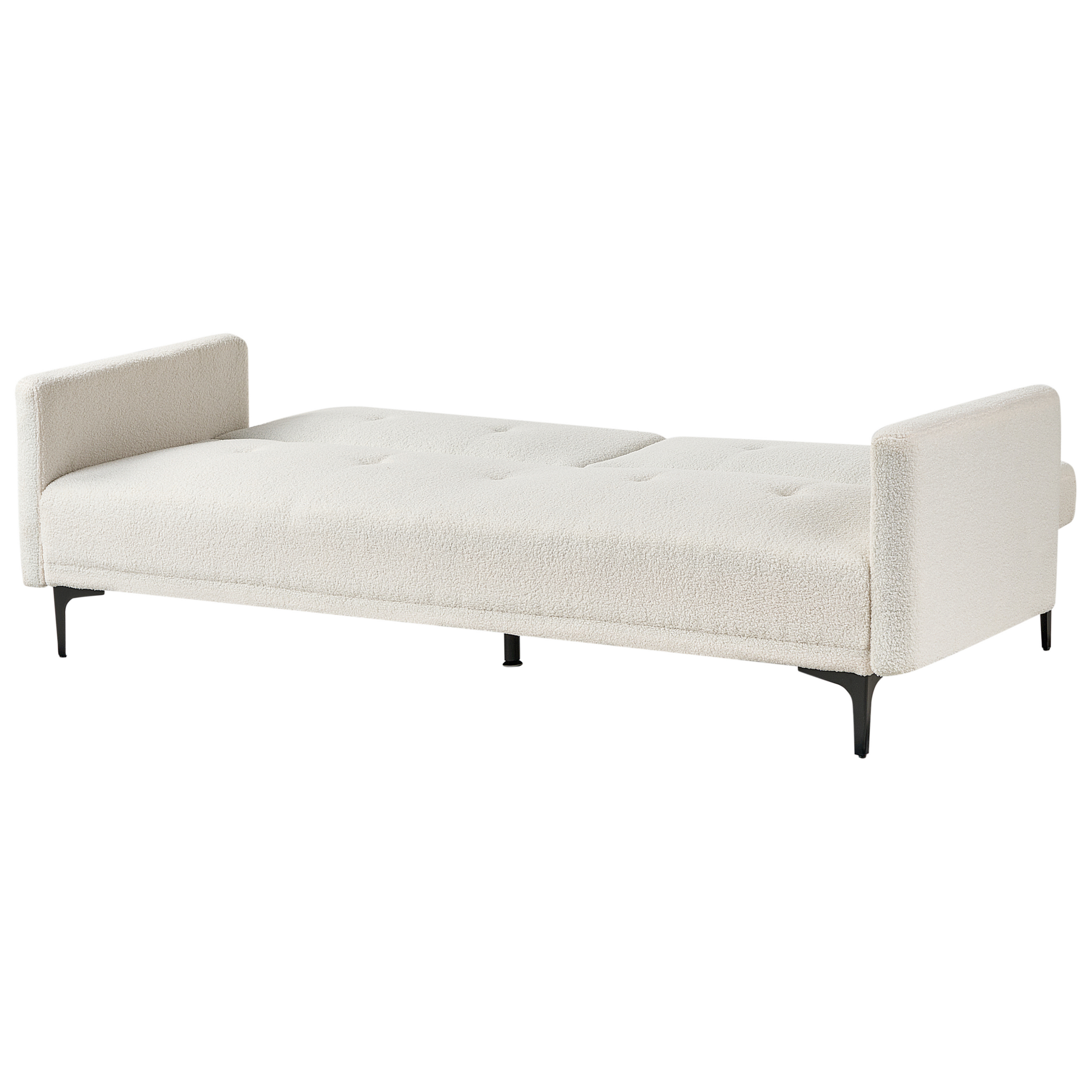 Beliani - LUCAN - Slaapbank 3-zits - Gebroken wit - Polyester
