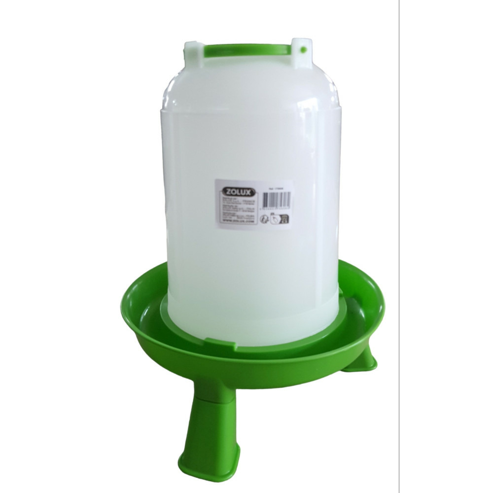 Abreuvoir en plastique avec pieds capacité 5 litres basse cour