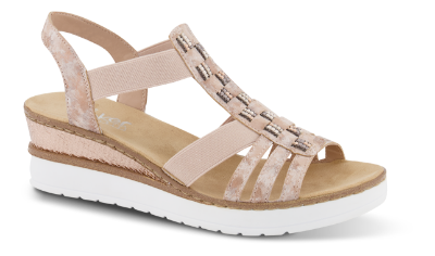 Rieker Damesandal med hæl Rosa V3822-31