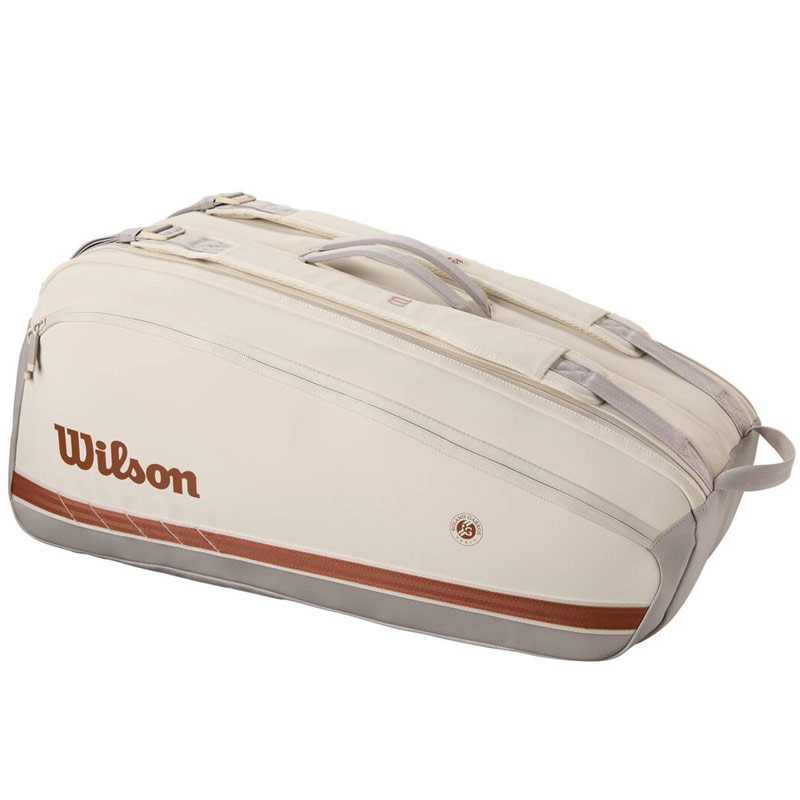 Sac de tennis Wilson Roland Garros 2025 Super Tour 9 pack beige