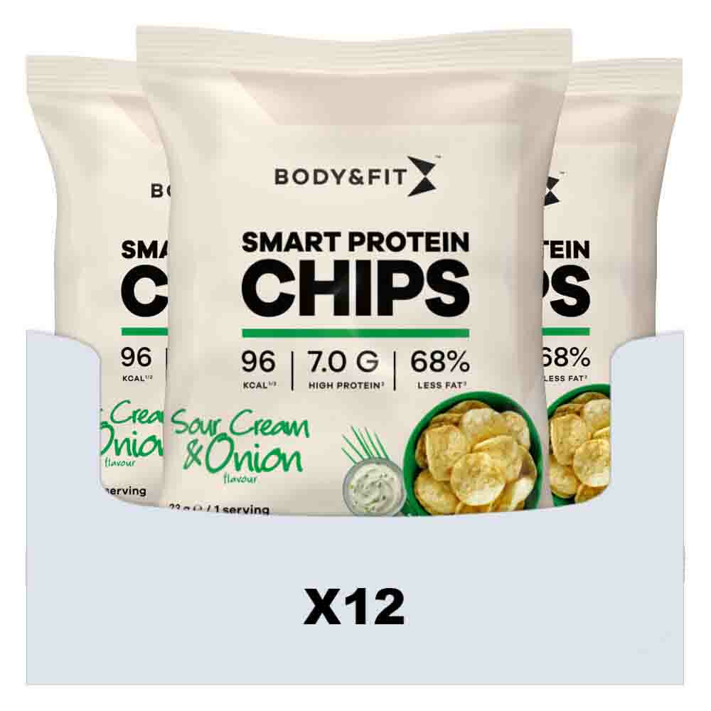 Body & Fit Smart Chips Sour Cream & Onion12 x 23 gr