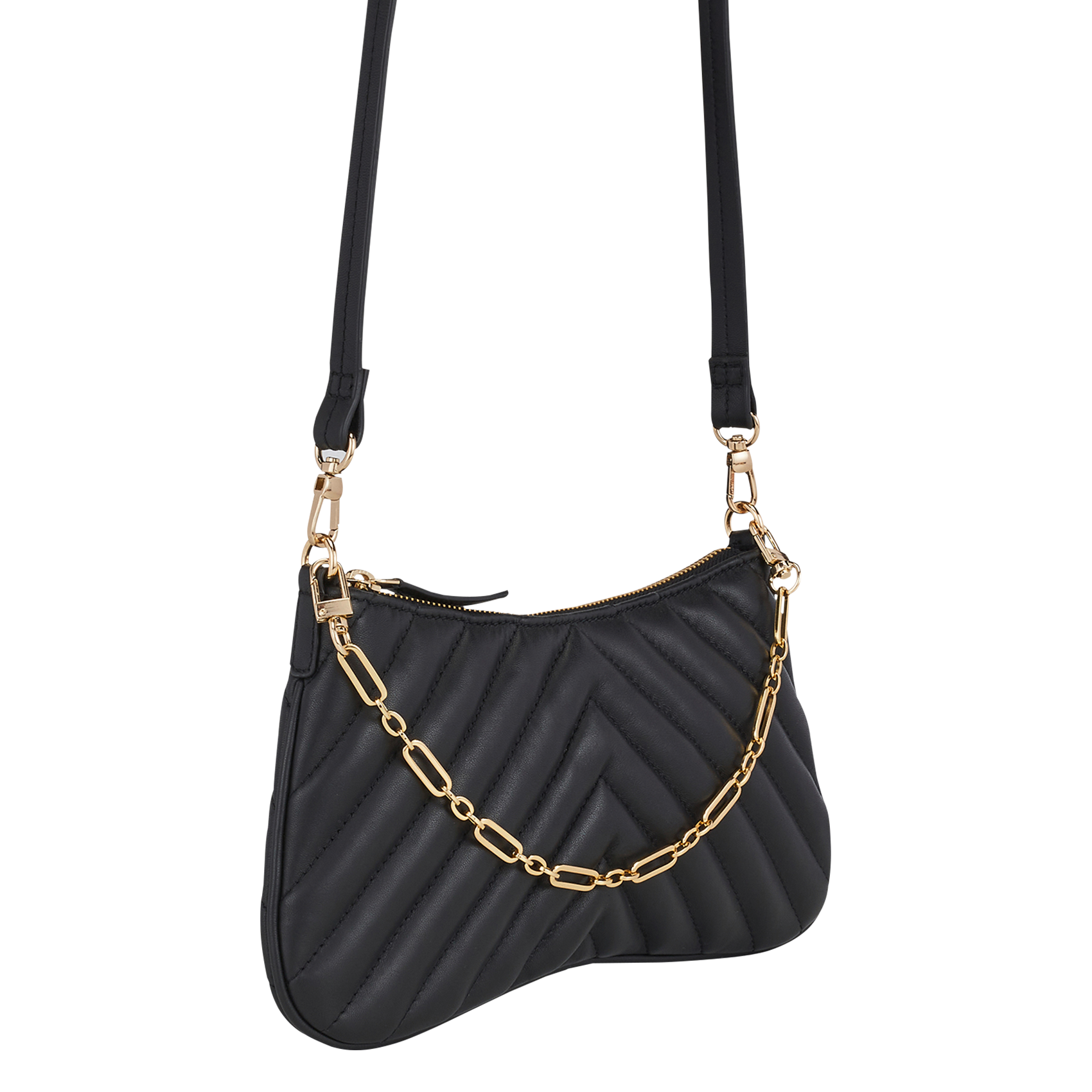 ELVIRE - Pochette en cuir| Noir