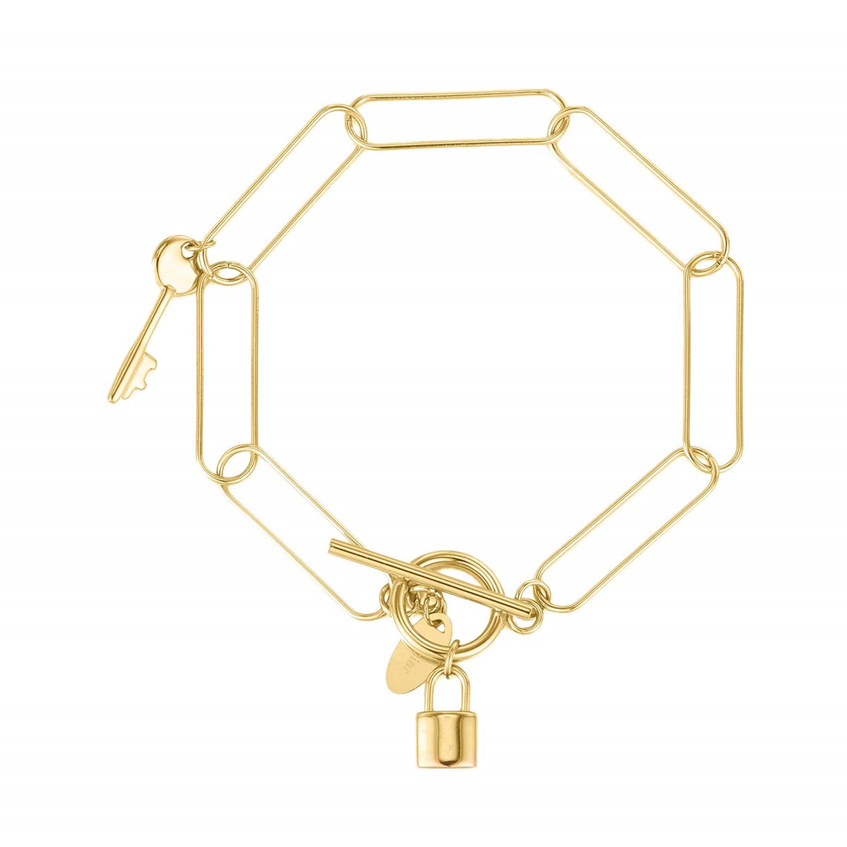 Bracelet Secret acier doré or