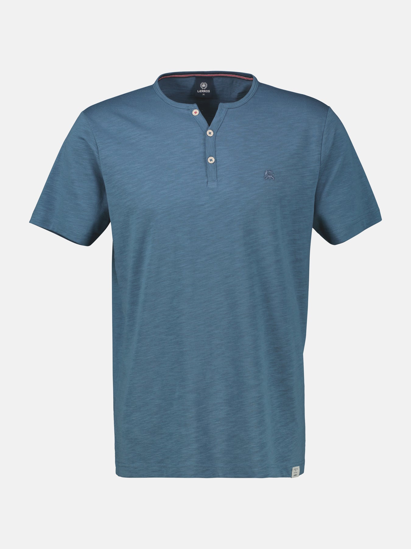 Unifarbenes Serafino-Shirt in Großen Größen