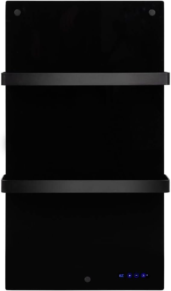 Eurom Infrarotheizung Sani 400 Wifi, schwarz 350135 (Handtuchtrockner Badezimmerheizung Bad-Heizung) Leitung: 400 W/Eingangsspannung: 220-240 V/Heizelemente: Kohlenstoffkristall