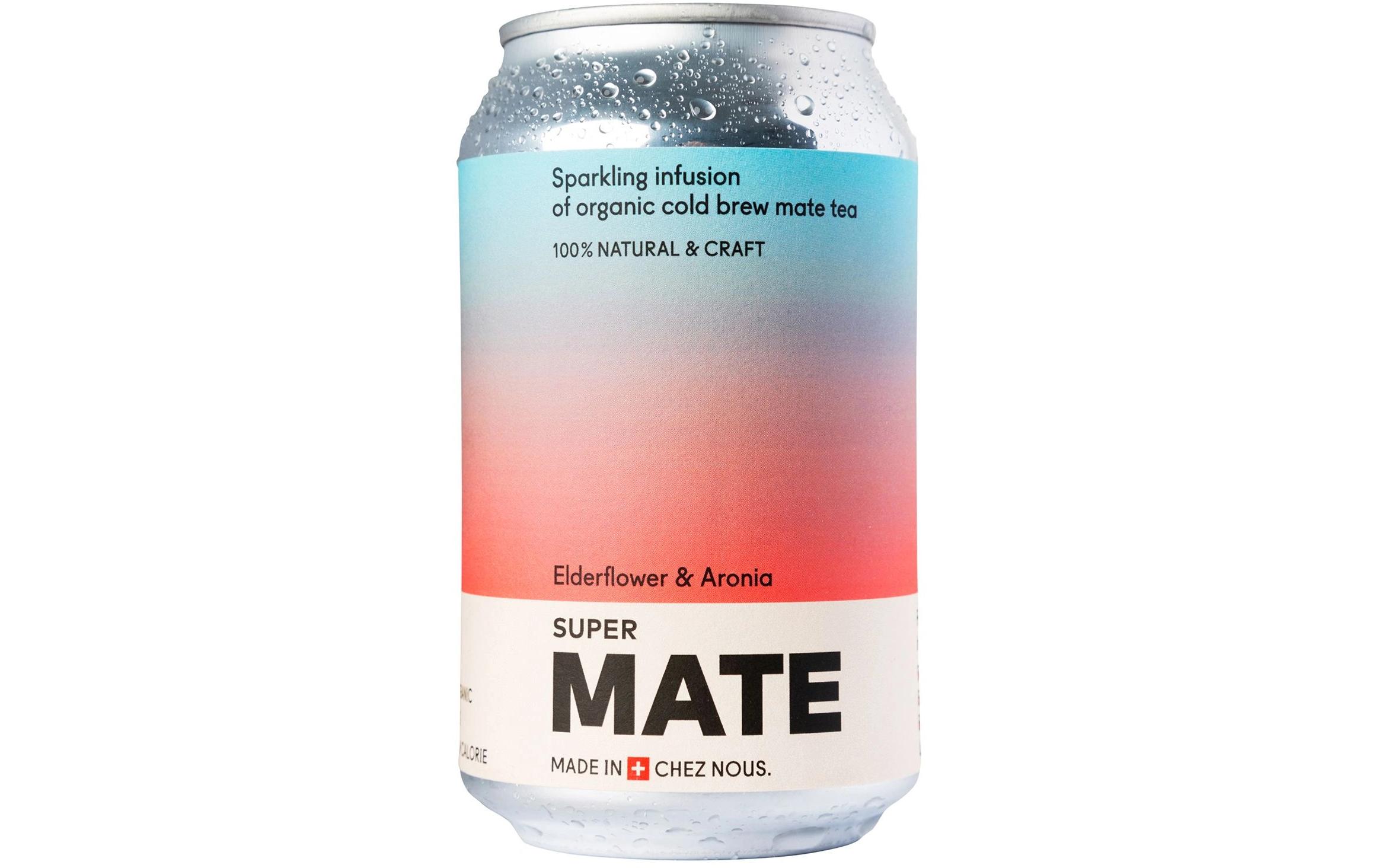 Bio Super Mate Elderflower & Aronia 1 x 0.33 lErfrischende Mischung aus Mate-Tee-Extrakt mit dem fruchtigen Geschmack