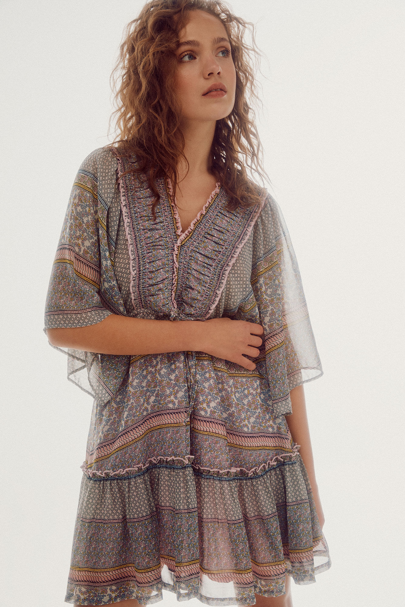 Vestido estampado - Multicolorido