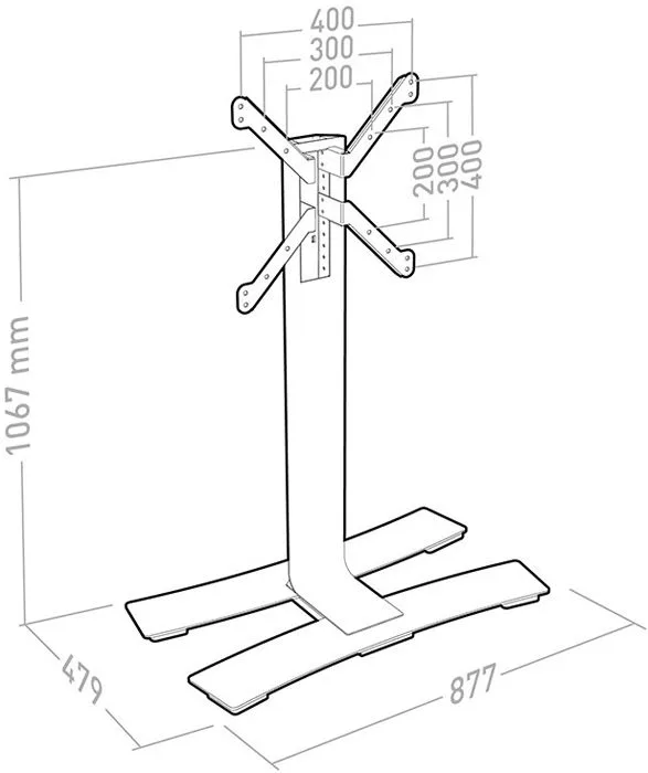 Erard Will 1050 L Blanc Supports TV
